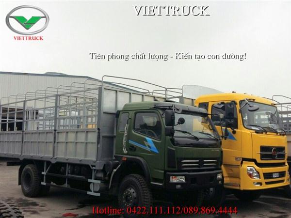 Xe tải dongfeng việt trung hai cầu (4x4) 7 tấn 100 kg, Xe tải thùng dongfeng viettrung hai cầu chủ động 7 tấn