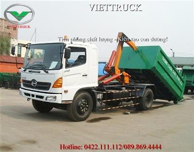 xe chở rác thùng rời ( hooklift)14 khối HINO FG